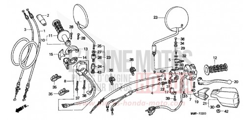 COMMUTATEUR/CABLE XL600VV de 1997
